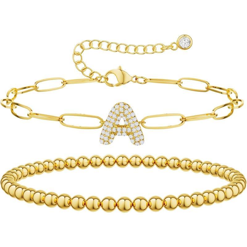 Initial Bubble Bracelets