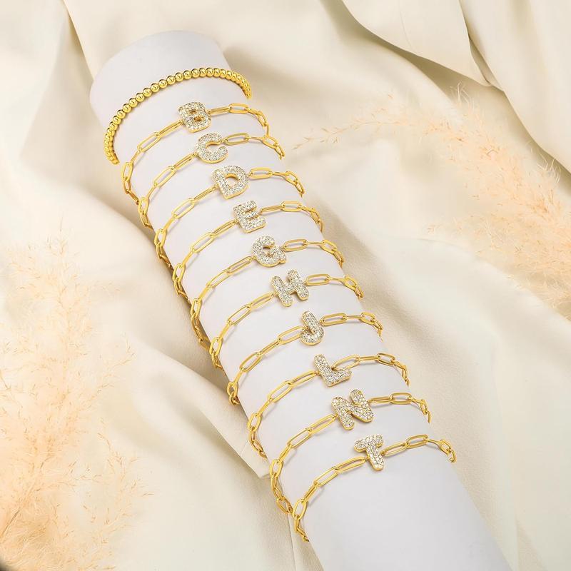 Initial Bubble Bracelets