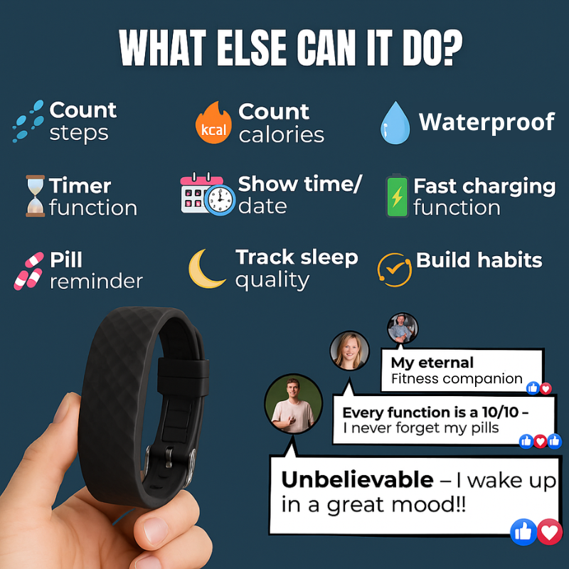 ELYSIO Pro-Sleep Vibrating Alarm Clock